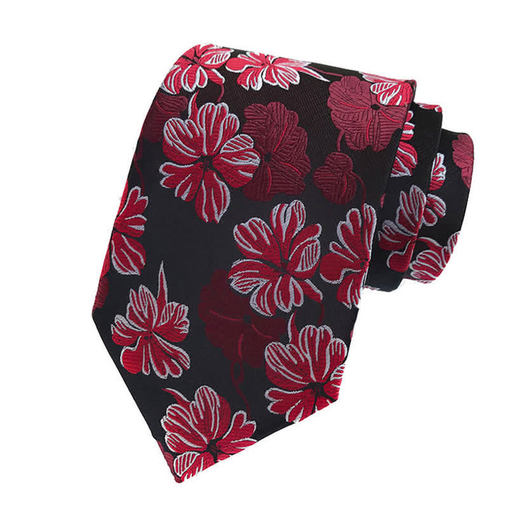 Set di 3 cravatte floreali da uomo con motivo a margherita - image 1