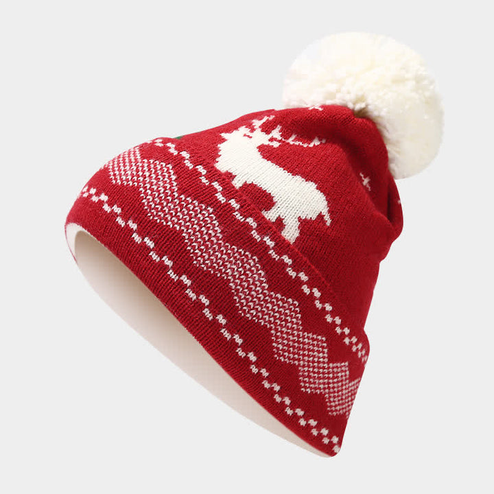 3 pezzi da donna renna albero jacquard cappello sciarpa guanti set - image 2