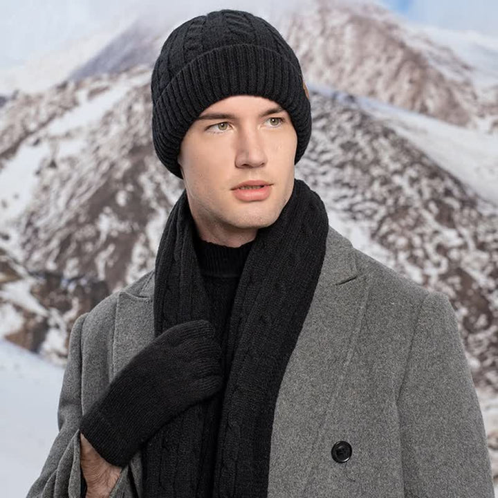 Set di 3 pezzi unisex di caldo cappello sciarpa guanti - image 17