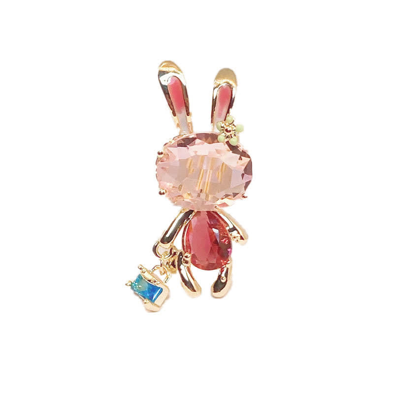 Spilla da donna a forma di coniglietto rosa - Coniglio - image 0