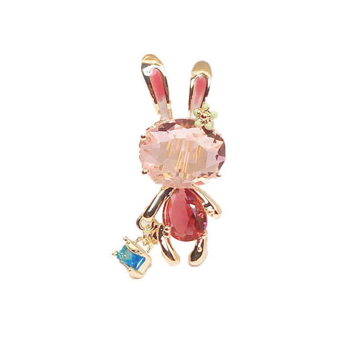 Spilla da donna a forma di coniglietto rosa - Coniglio - image 0