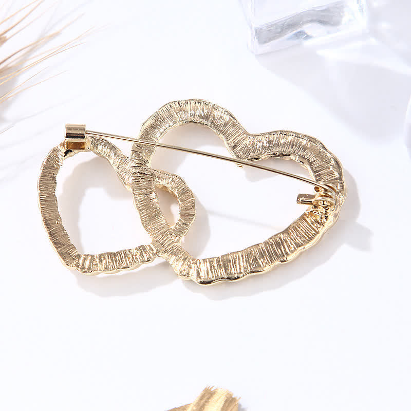 Spilla da donna Double Love Heart To Heart - image 5