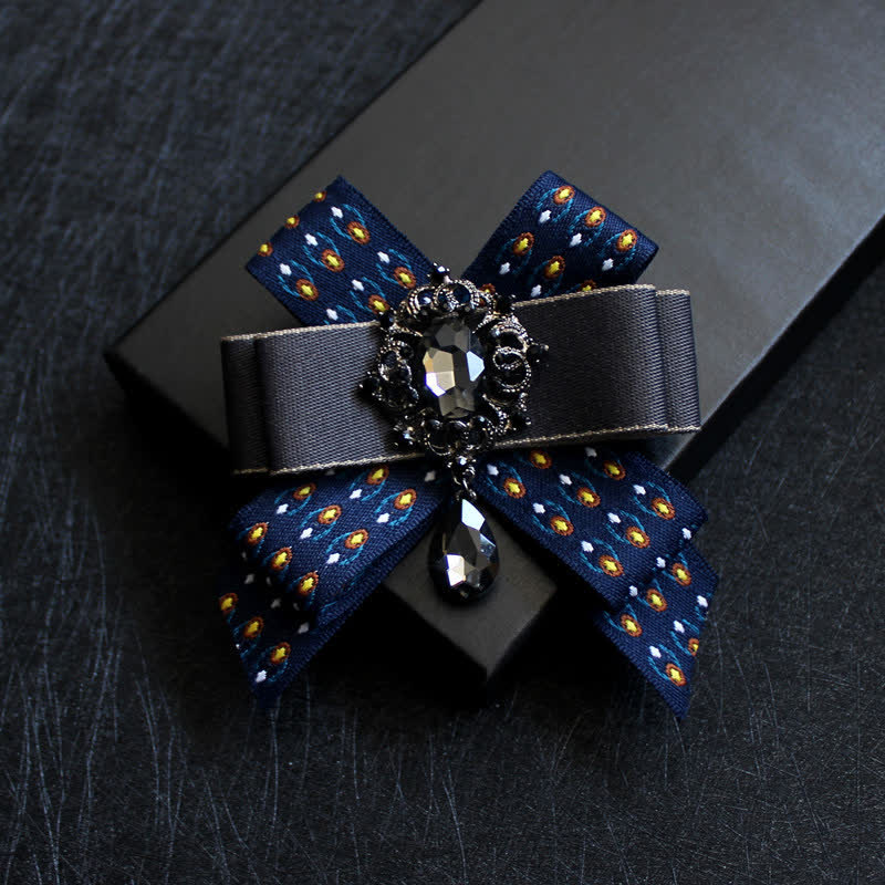 Papillon di lusso con strass blu a goccia - Stile n. 3 - image 4