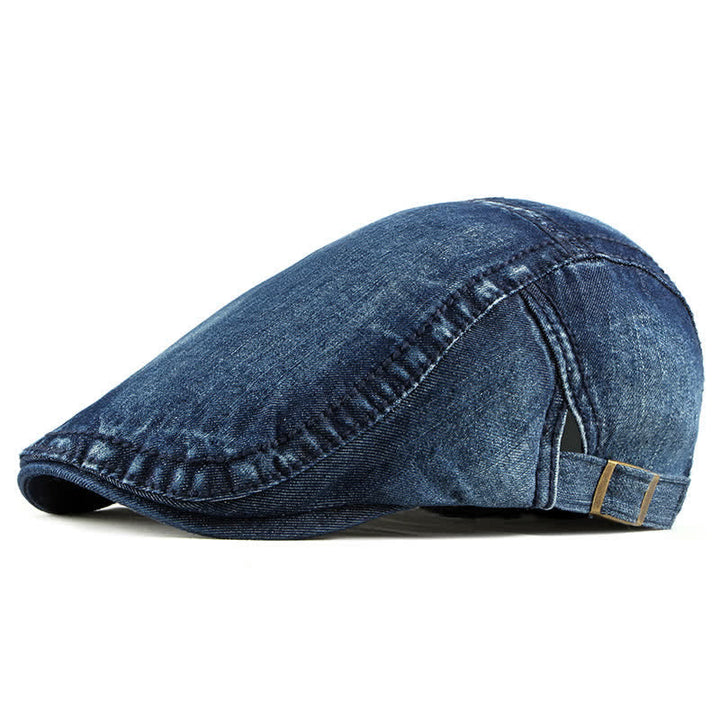 Berretto berretto semplice Jean Denim Casquette - Blu scuro - Regolabile (circa 21 5/8"-23 5/8") - image 9