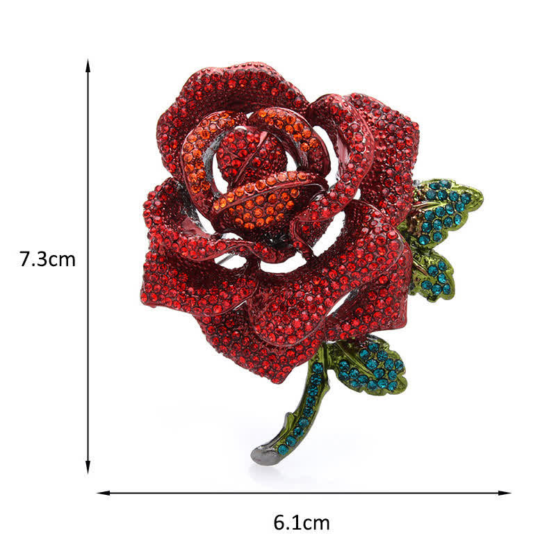 Spilla da donna con strass rosa di classe - image 4