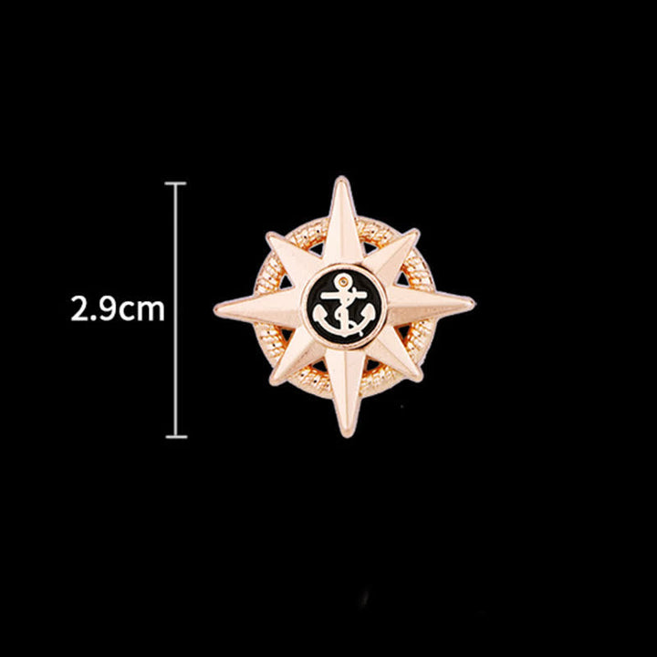 Spilla da uomo con ancora a forma di nave stellare - image 5