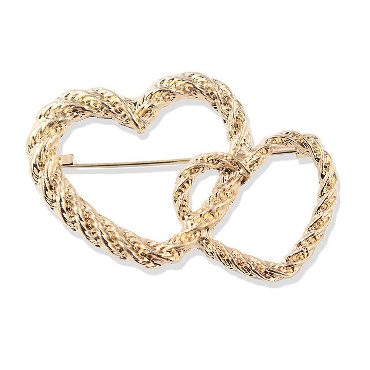 Spilla da donna Double Love Heart To Heart - image 6