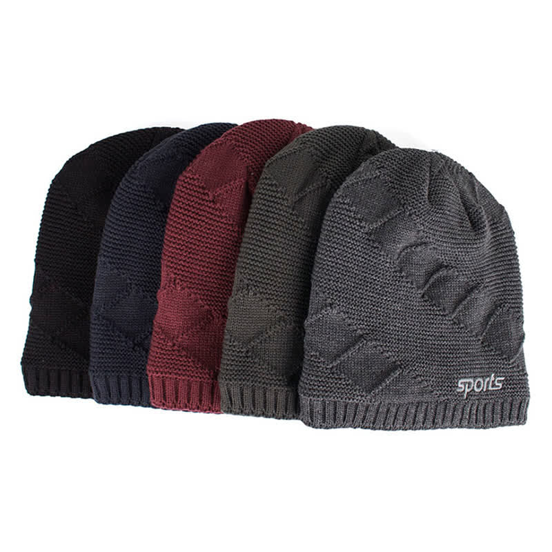 Cappello lavorato a maglia invernale casual in tinta unita - image 1