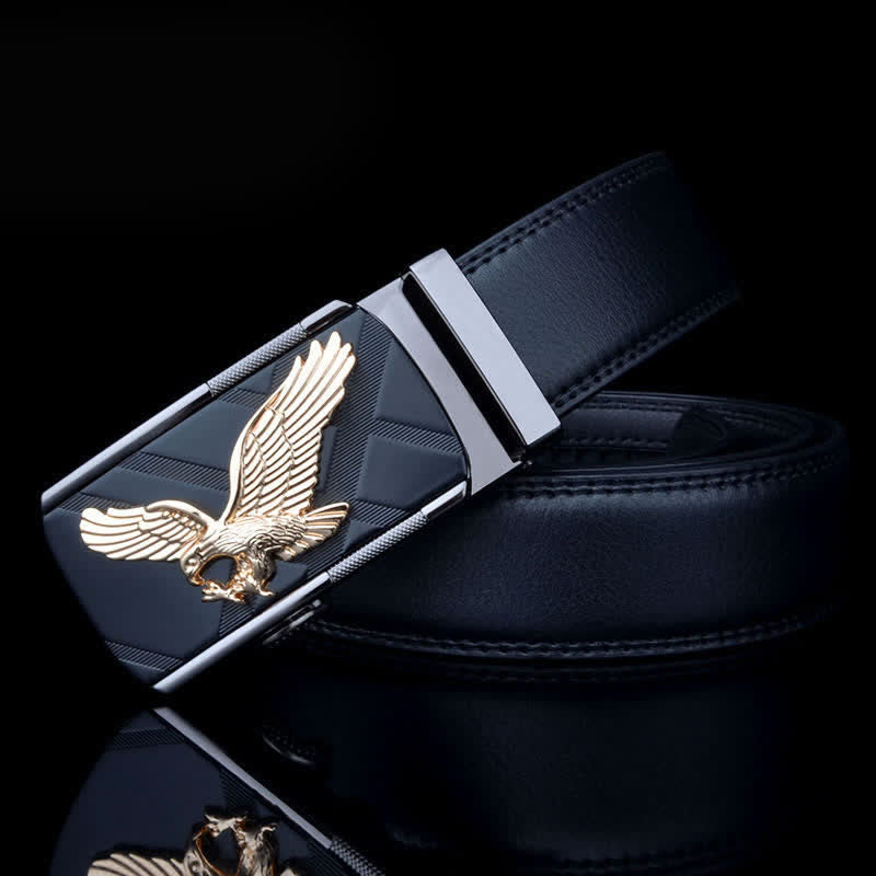 Cintura in pelle con fibbia automatica Animal Eagle da uomo - image 11
