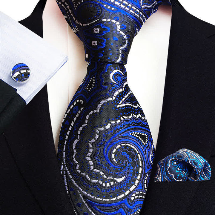 Set di 3 cravatte classiche da uomo con motivo Paisley floreale - Marina Militare - image 8