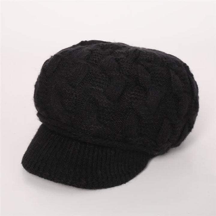 Cappello con visiera e fodera soffice e soffice da donna - Nero - Regolabile (circa 19,69"-23,62") - image 12