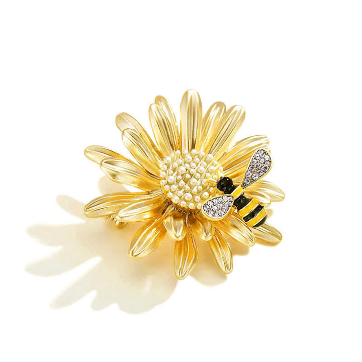 Spilla ape girasole dolce da donna - Giallo - image 0