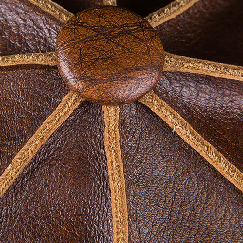 Berretto letterario ottagonale in vera pelle - image 13