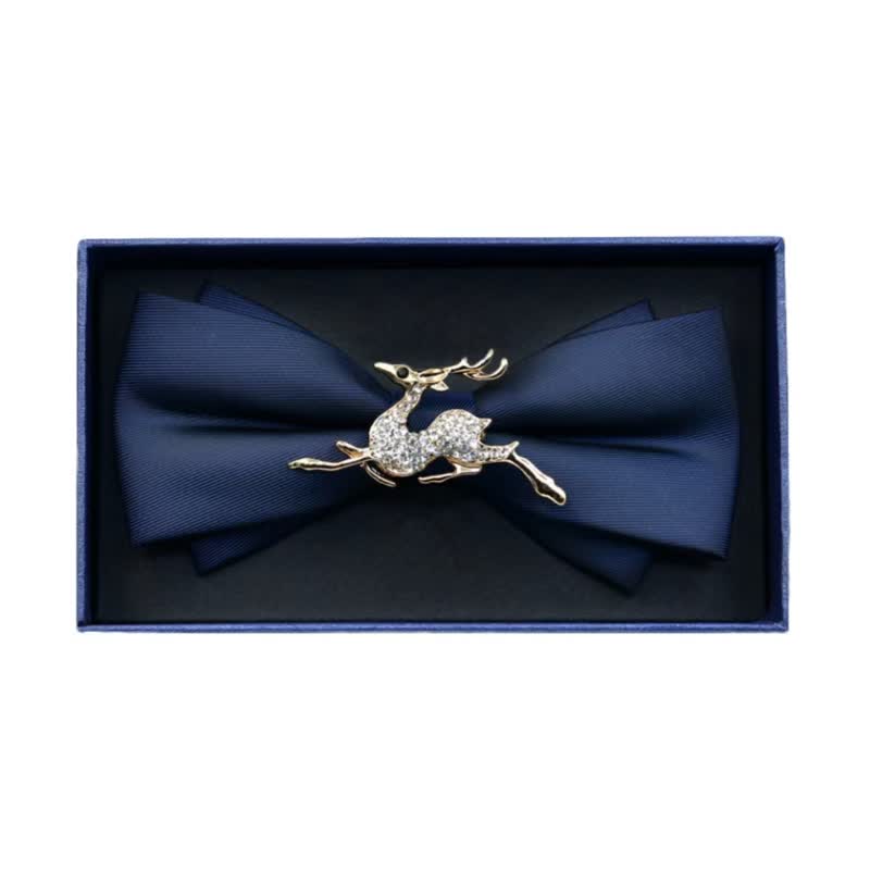 Papillon da uomo in metallo opaco con strass - Cervo - Marina Militare - image 9