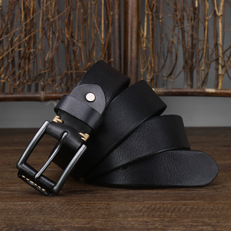 Cintura da cowboy in pelle lucida retrò da uomo alla moda - image 6