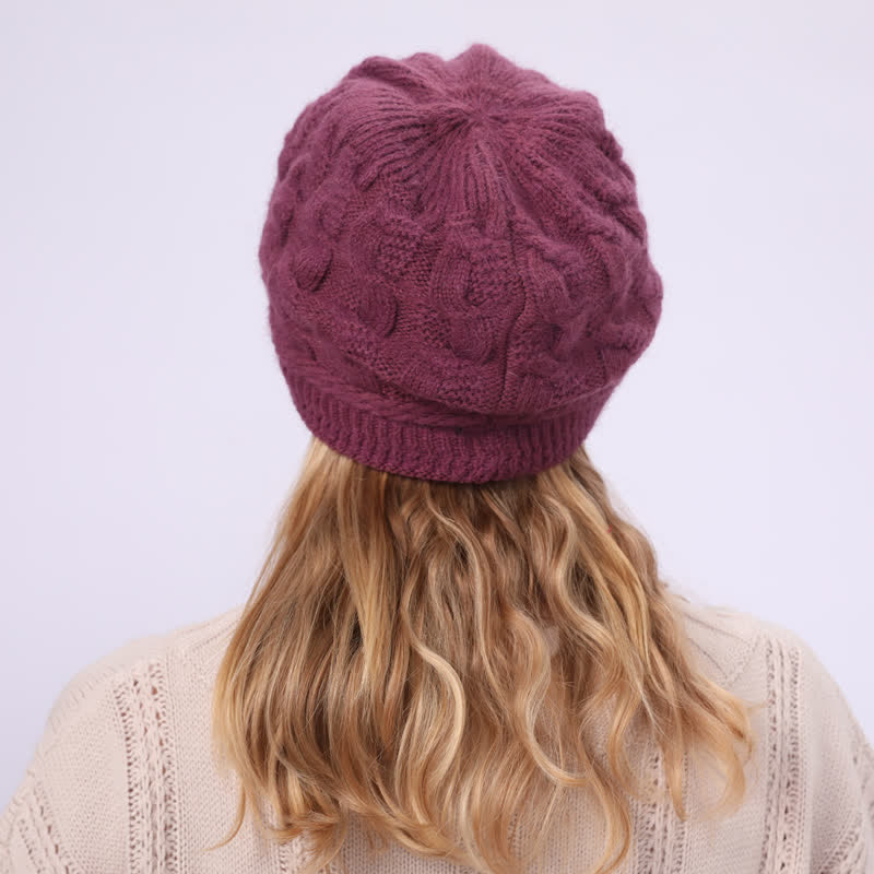 Cappello con visiera e fodera soffice e soffice da donna - image 20