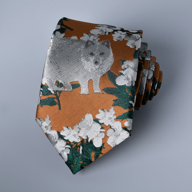 Cravatta botanica da uomo Tawny & Gray Novel Wolf - image 3