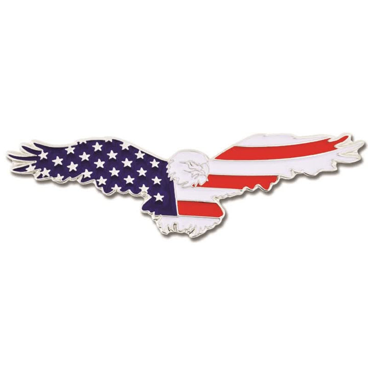 Spilla da uomo con bandiera americana e avvoltoio in smalto - image 5