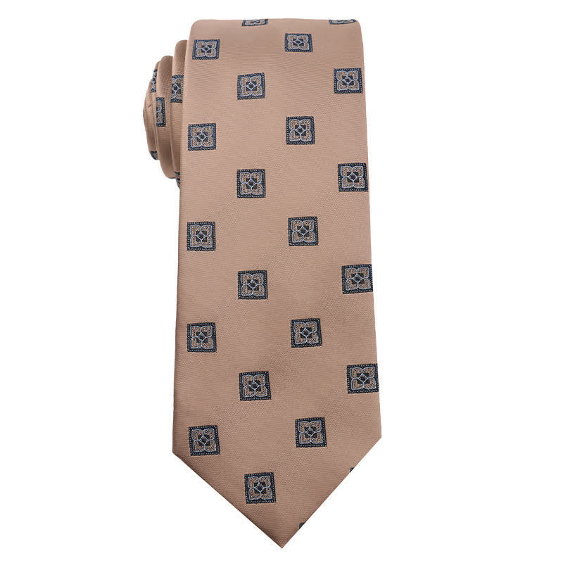 Cravatta da uomo British Khaki Champagne Series - Medaglione - image 3