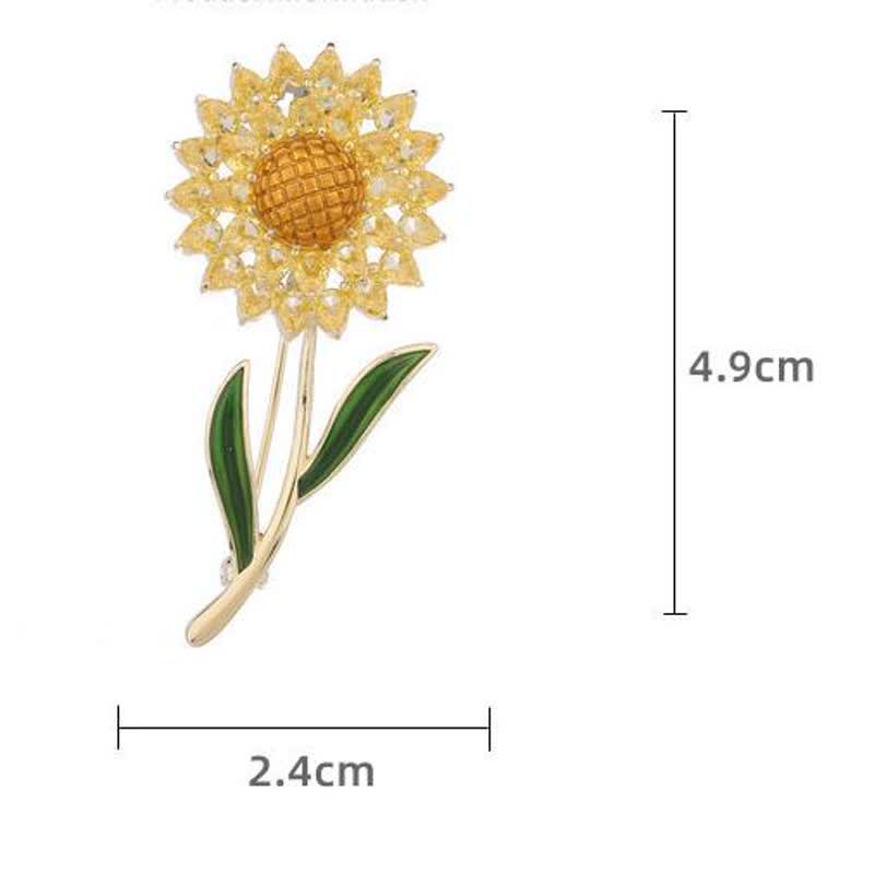 Spilla Girasole in Oro da Donna - image 4