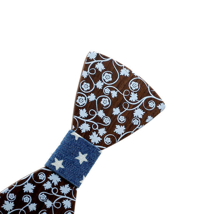 Papillon in legno con stampa floreale Kid Glorious - image 1