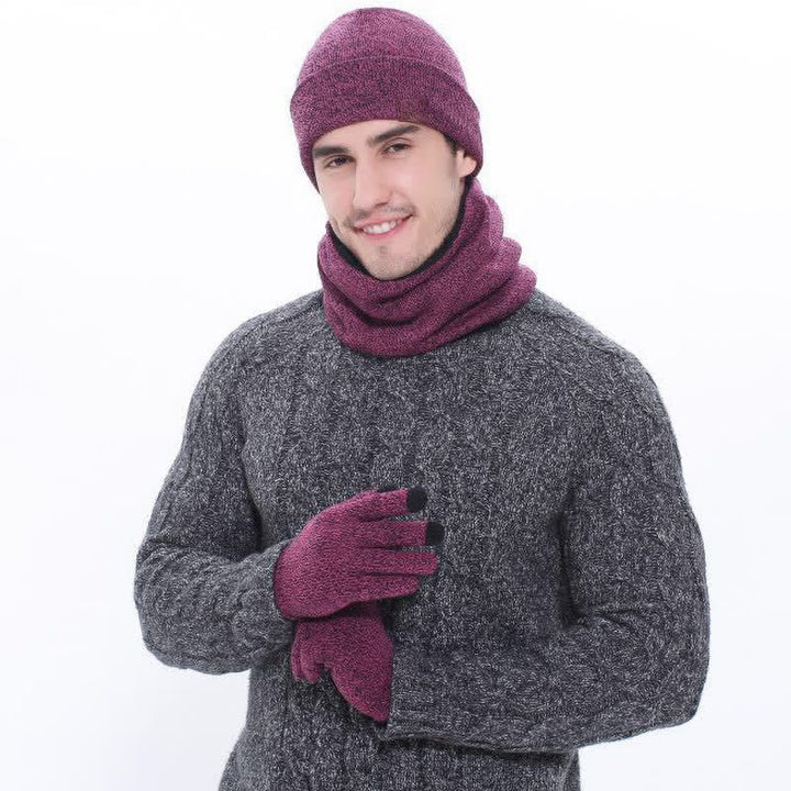 Set di 3 caldi cappelli, sciarpe e guanti touchscreen - image 10