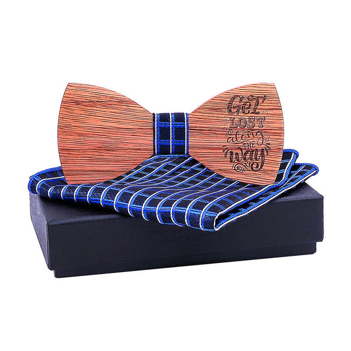 Set di 2 papillon in legno con proverbi da uomo - PERDERSI DA SOLO PER LA STRADA #2 - image 8