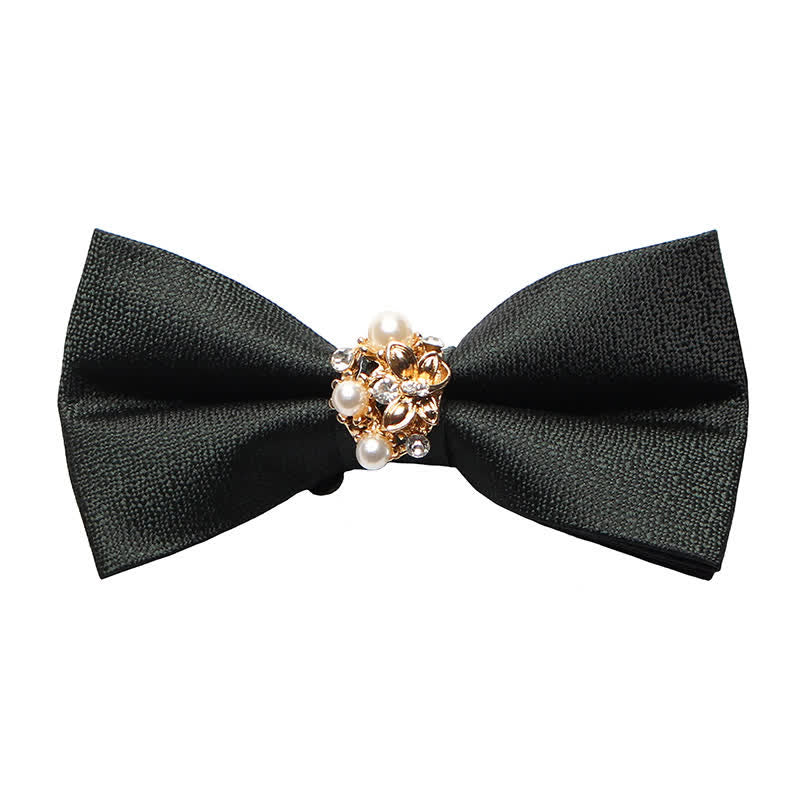 Papillon da smoking formale da uomo con perle - Verde - image 10