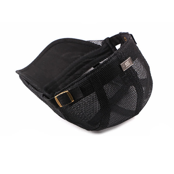 Cappello da sole traspirante con maglia cava, berretto piatto - image 3