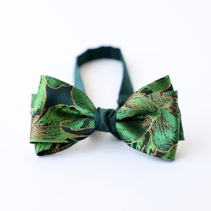 Papillon Koi color oro della serie verde da uomo - Stile n. 3 - image 7