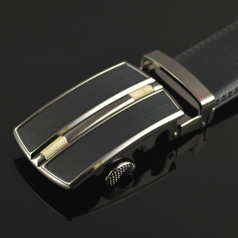 Cintura in pelle con fibbia automatica cava semplice da uomo - image 3