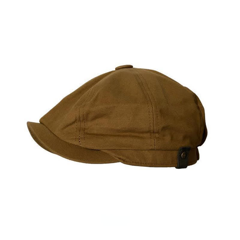 Berretto ottagonale in cotone stile newsboy britannico - image 5