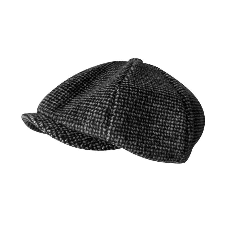 Berretto ottagonale Gatsby a quadri piccoli - image 0