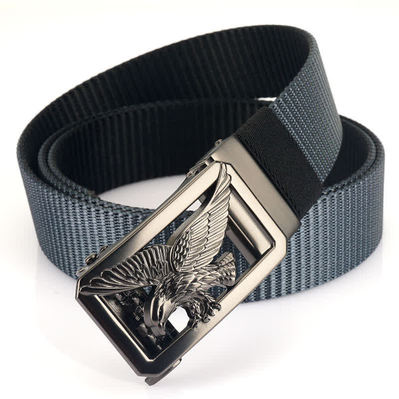 Cintura in nylon bifacciale Soaring Hawk Eagle da uomo - Blu e nero - 48" - image 11