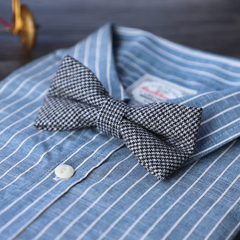 Papillon semplice in misto lana tweed da uomo - #20 - image 22