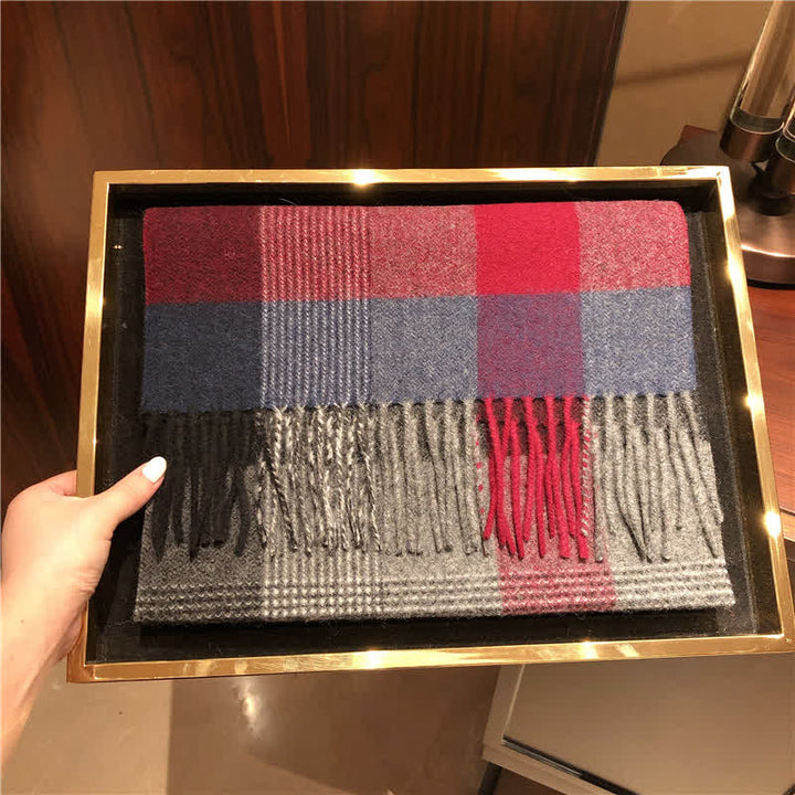 Sciarpa scozzese calda e grande unisex in agnello di Edimburgo - image 21