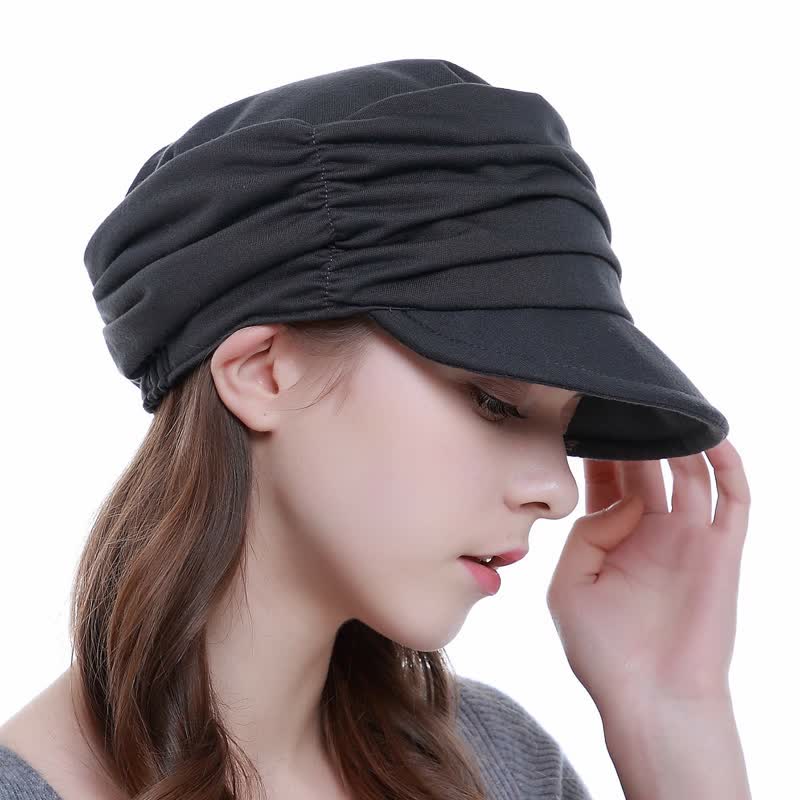 Cappello da baseball plissettato con tesa morbida da donna - image 13