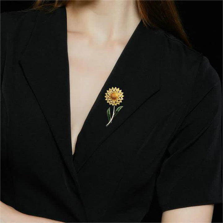 Spilla Girasole in Oro da Donna - image 1