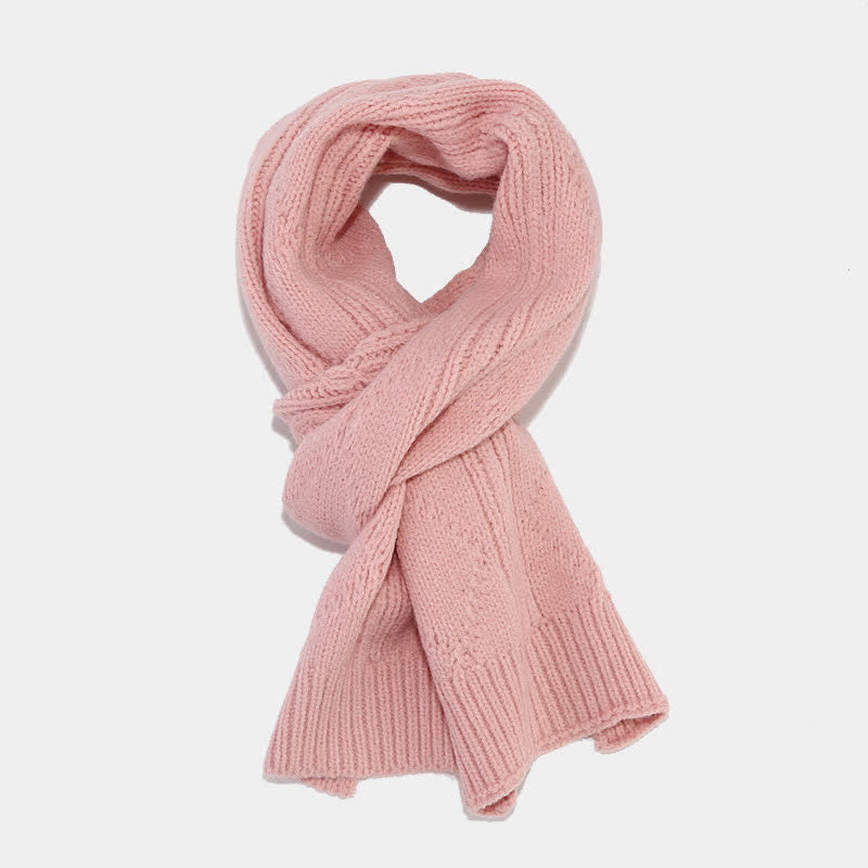 Set di 3 guanti senza dita con sciarpa e cappello lavorati a maglia da donna - image 2