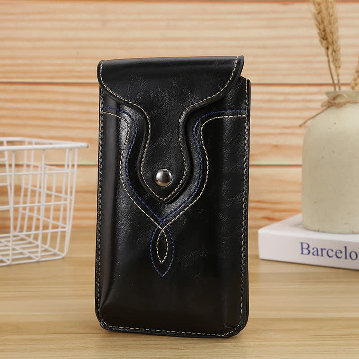 Borsa da cintura con clip per fondina per telefono sospesa verticale - Nero - image 4