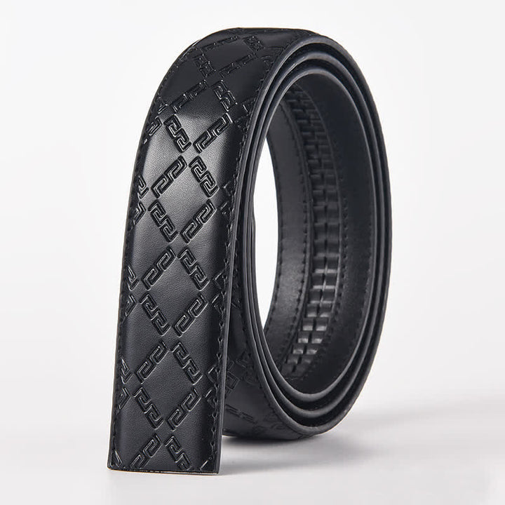 Cintura in pelle con fibbia automatica con bandiera aquila fai da te da uomo - Aquila - Cintura modello diamante nero (40) - image 3
