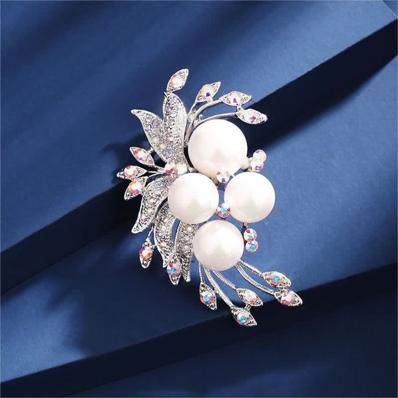 Spilla da donna con perle e fiori di fenice - image 4