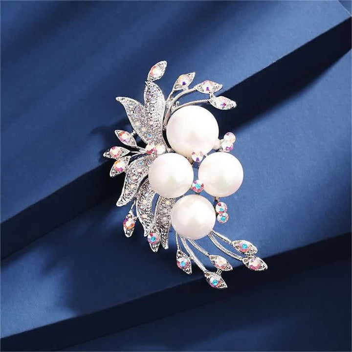 Spilla da donna con perle e fiori di fenice - image 4