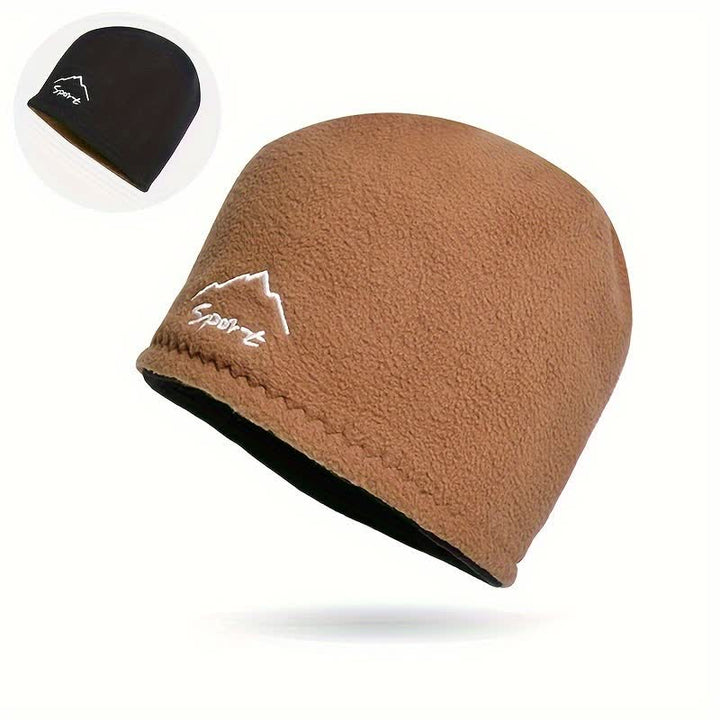 Cappello caldo reversibile in pile polare antivento - Cachi - Regolabile (21 5/8"-23 5/8") - image 3