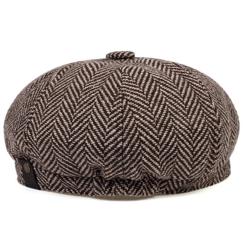 Berretto ottagonale con motivo a spina di pesce Peaky Hat - image 3