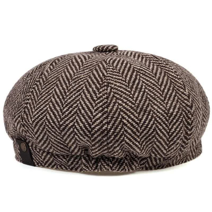 Berretto ottagonale con motivo a spina di pesce Peaky Hat - image 3