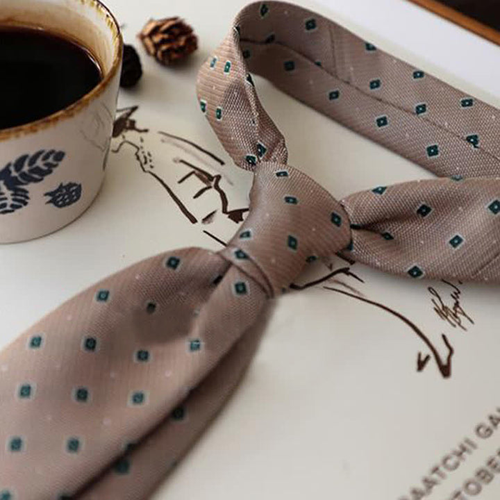 Cravatta classica elegante floreale da uomo - image 12