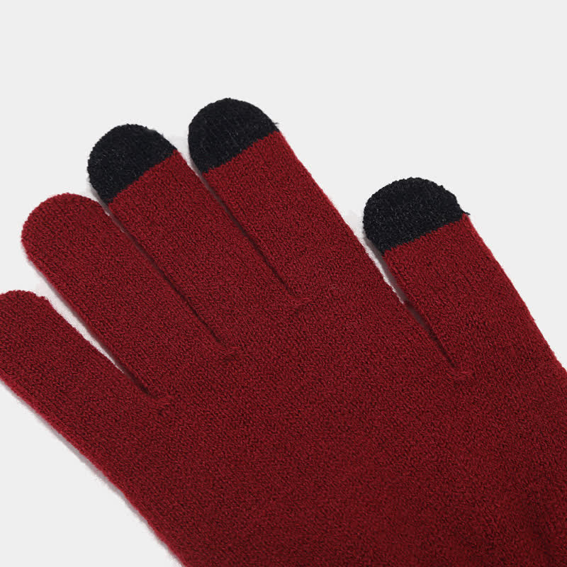 Set di 3 cappelli, sciarpe e guanti in twill tinta unita unisex - image 10