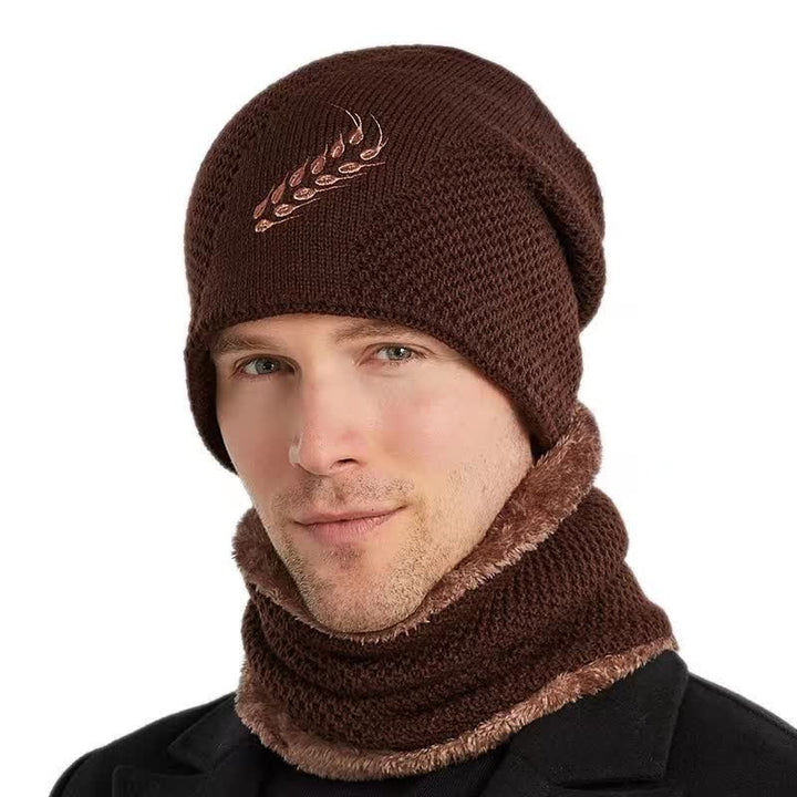 Set di 2 cappelli e scaldacollo con ricamo a forma di grano - image 14