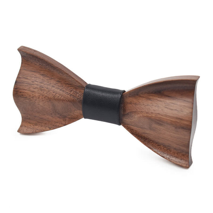 Papillon classico in legno d'acero da uomo - Nero #5 - image 6